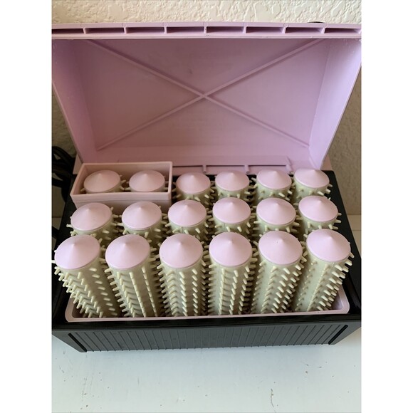 Vtg Popeil Steamset Personal Hairdresser Model SST-1 Steam Rollers Curlers pink main image 6